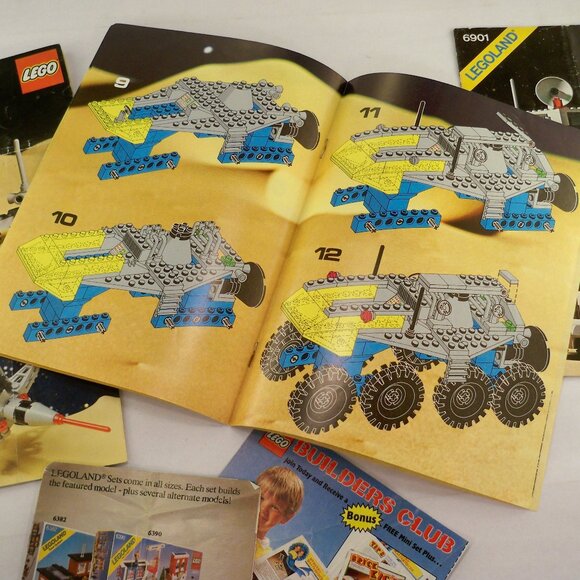 Vintage LEGOLAND 6950, 6901, 6870, 889, 6824 *Assembly & Other Booklets - Picture 4 of 4